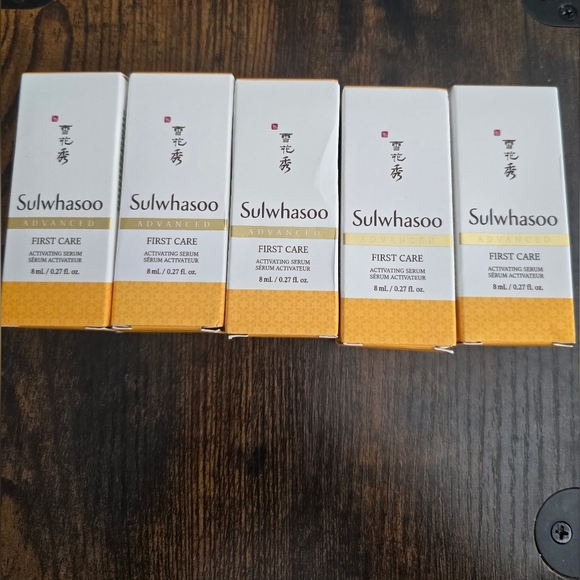 NEW! Sulwhasoo, Advanced First Care Activating Serum, 8ml/.27fl oz, Bundle of 5 - Picture 1 of 5